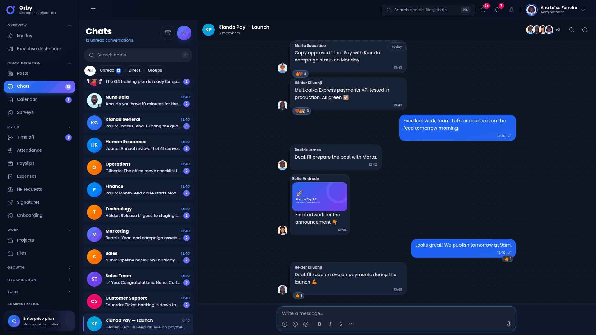 Real-time group chat