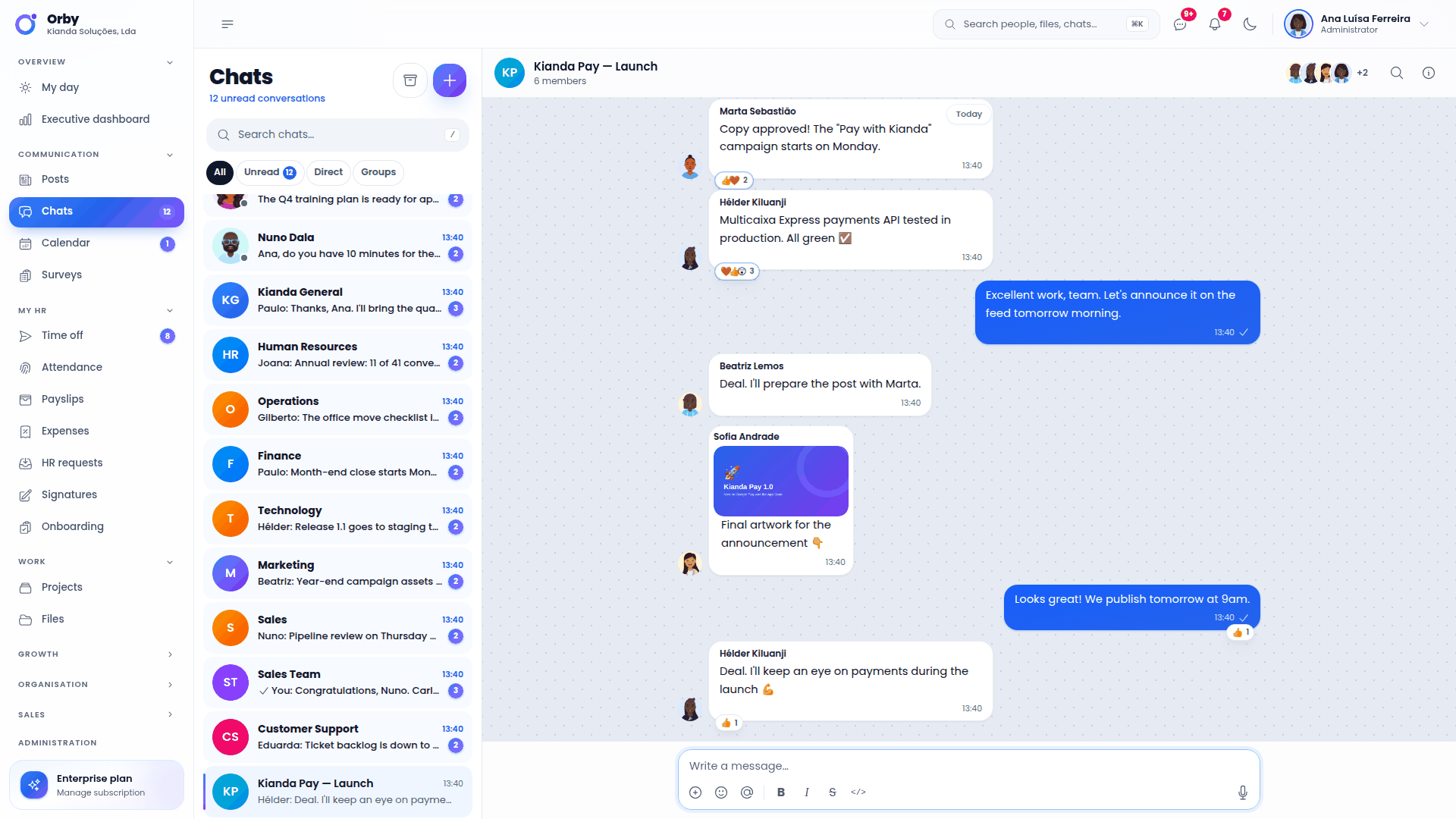 Real-time group chat
